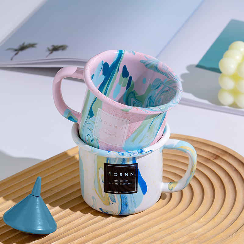 Swirly Whirly Enamel Mug image 1