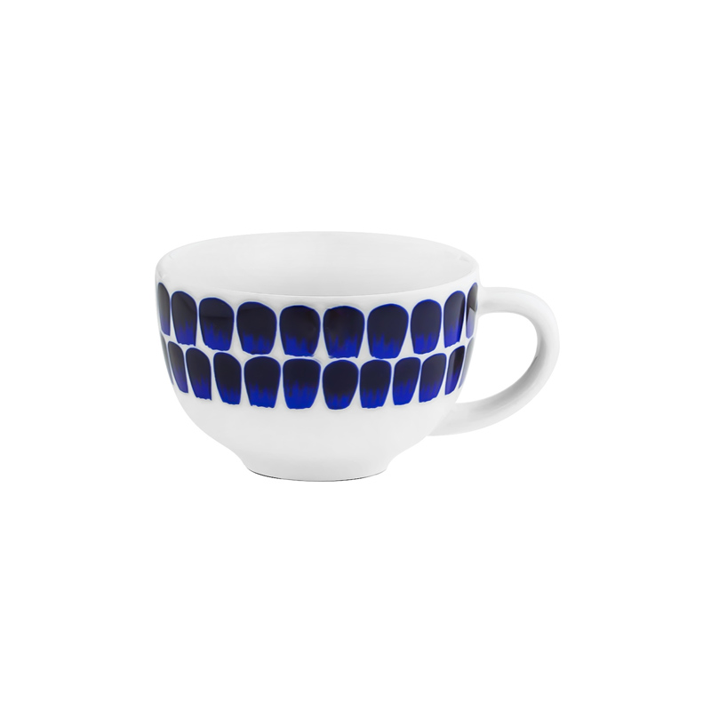 Midnight Petal Parade Ceramic Dinnerware - Evening Whisper Cup image