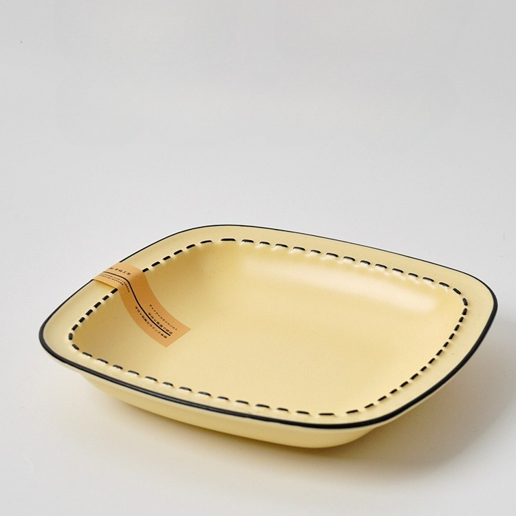 Cheddar Doodle Dish Set - Cheddar Square image