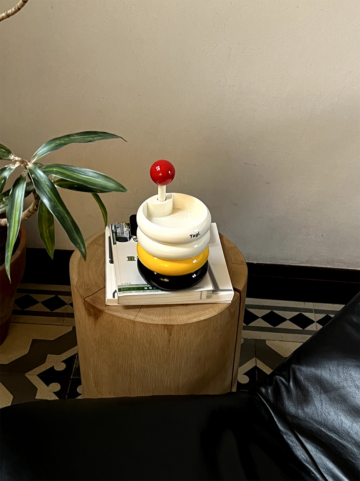 Signal Stack Retro Spinning Jewelry Tower - Yellow Glow Stack image