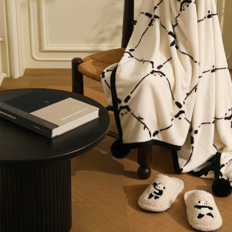 Panda Tai Chi Fleece Blanket image 0