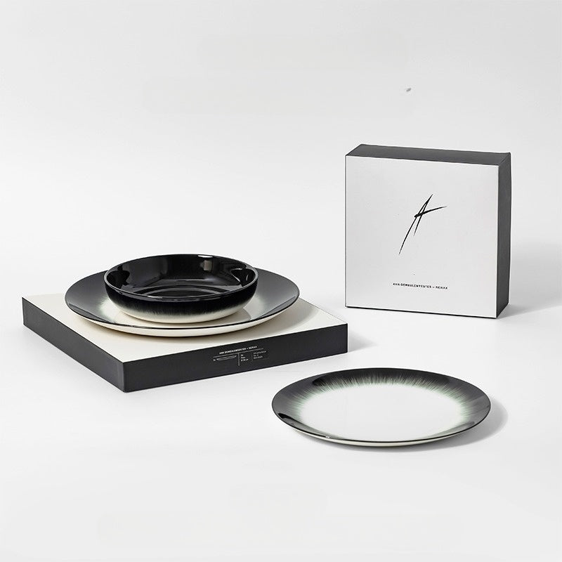 Shadowflame Porcelain Set - Three Piece Plate Set image
