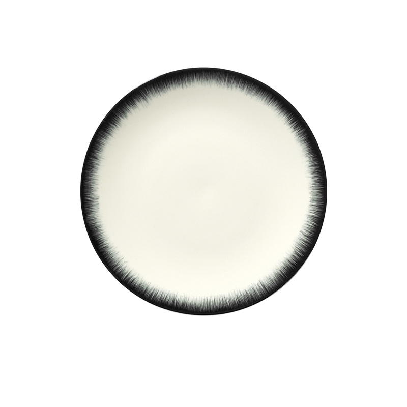 Onyx Whisper Ceramic Plates - Breakfast Plate image