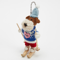 Snow Puff Ski Dog Felt Charm Series
