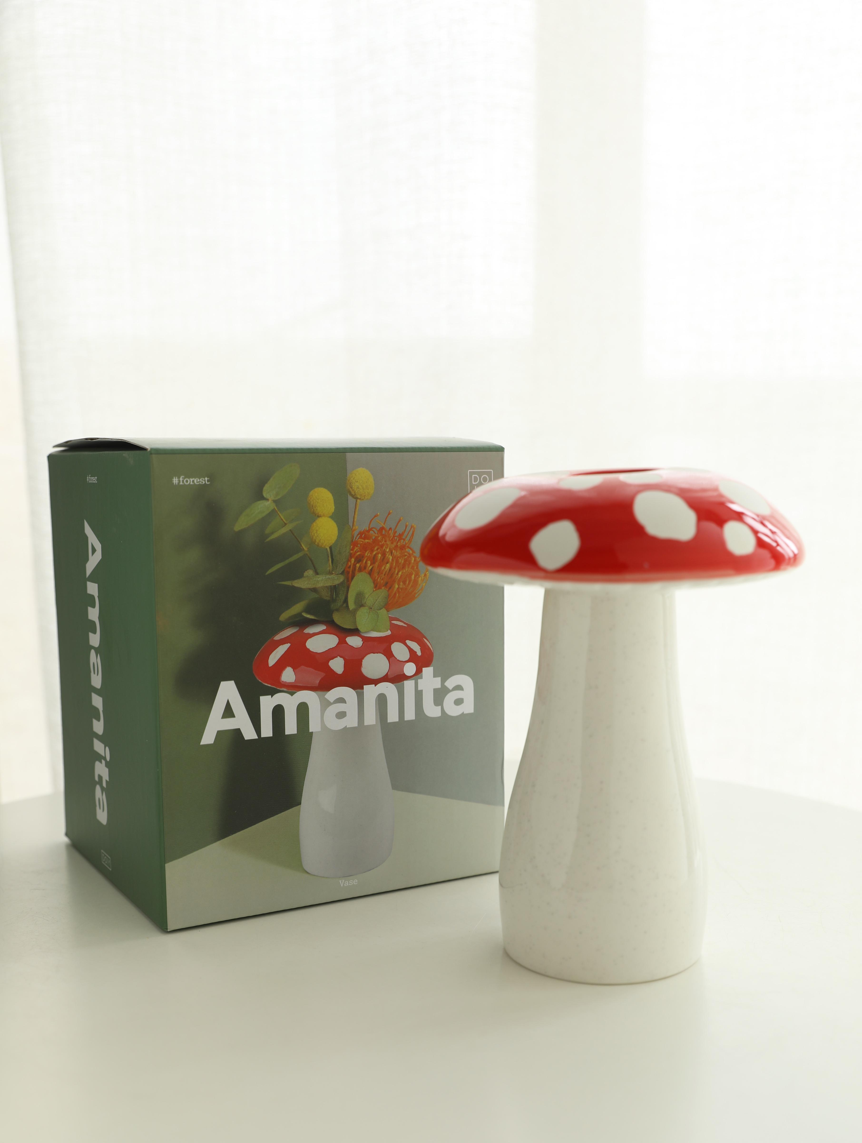 Whimsy Mushroom Ceramic Vase