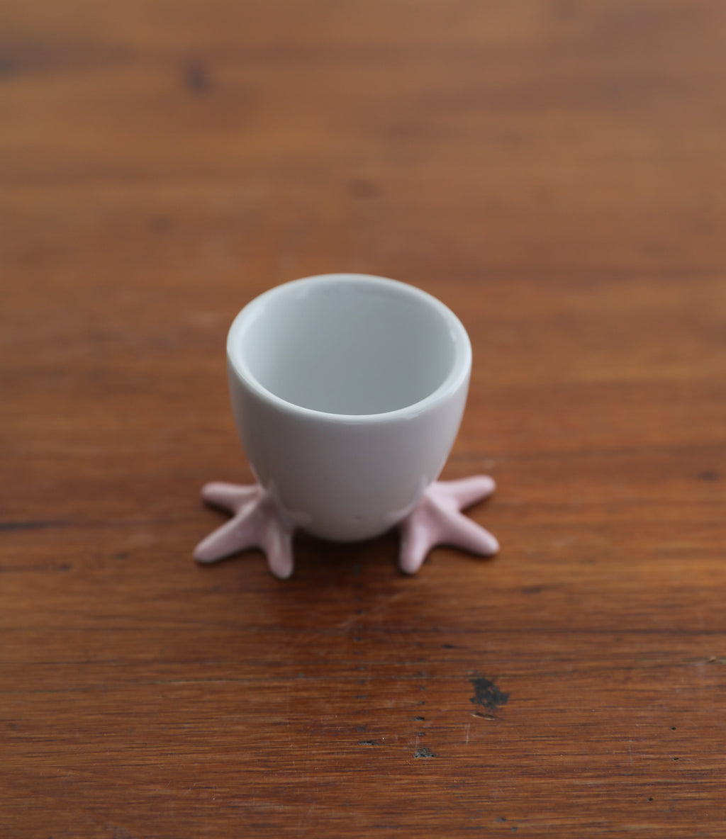 Little Chick Run Ceramic Egg Cup Pair