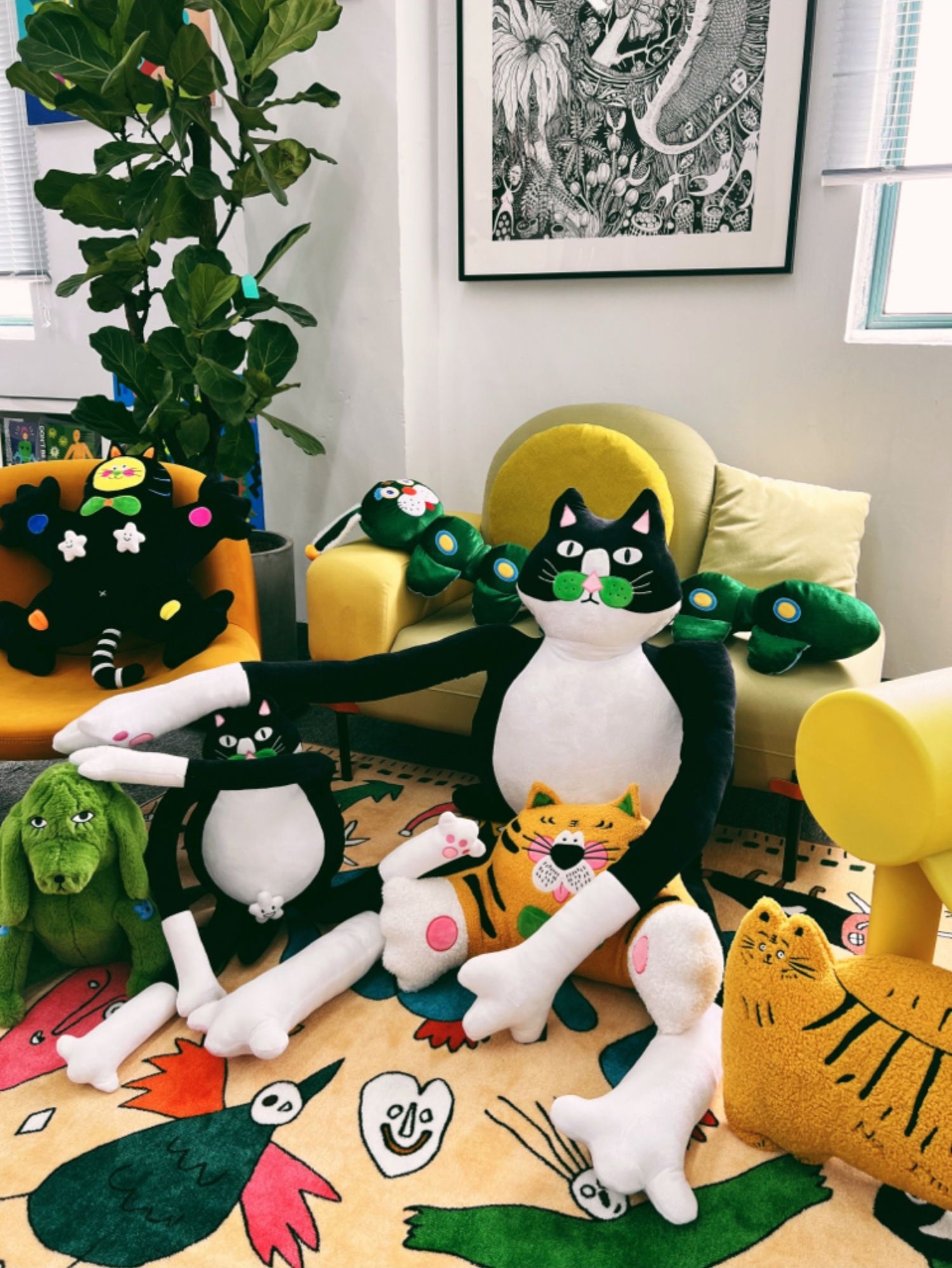 Fortune Whiskers Cat Plush