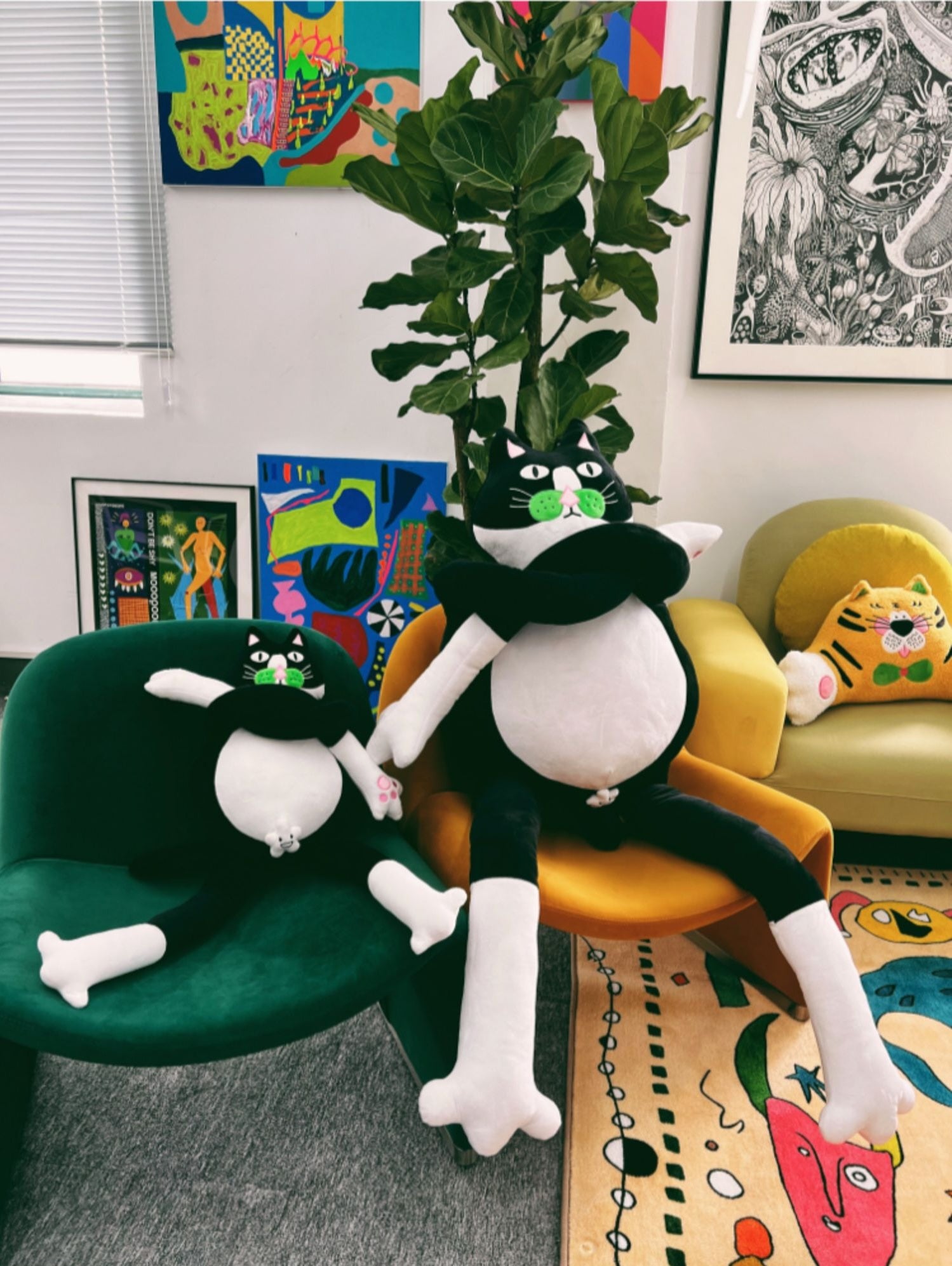 Fortune Whiskers Cat Plush