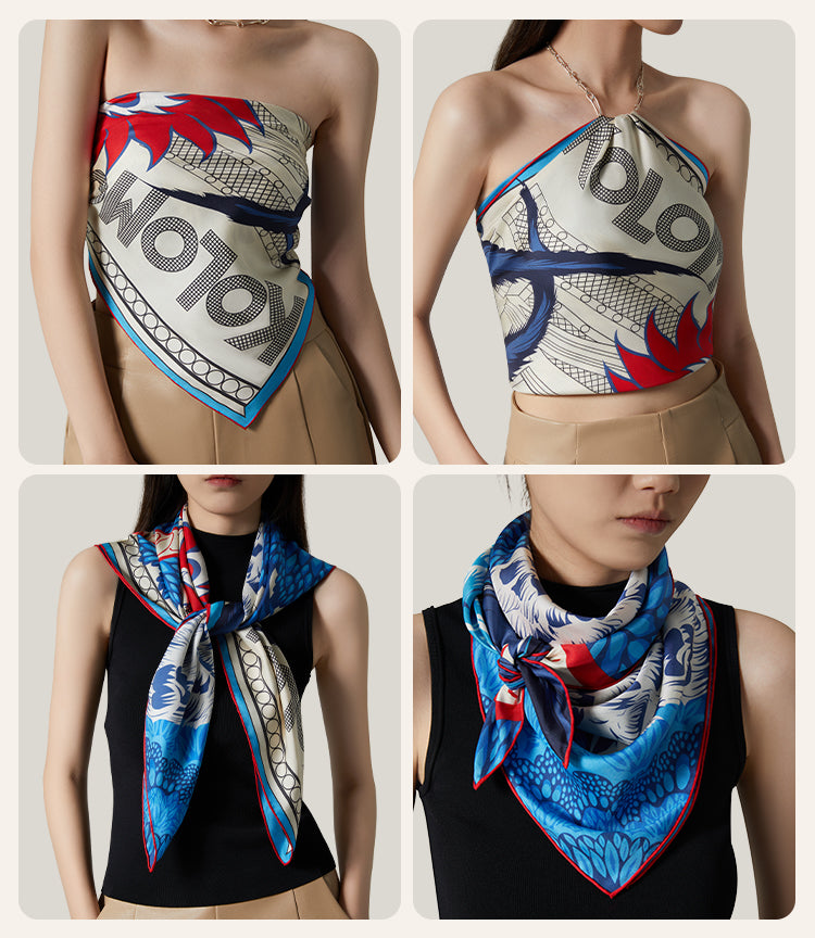 Rooster’s Song Silk Square