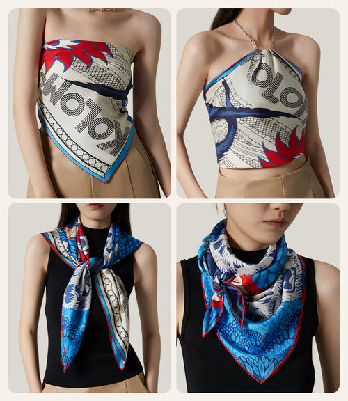 Rooster’s Song Silk Square