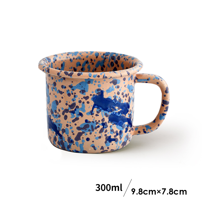 Splatter Pop Enamel Mug - Toscana Pink image