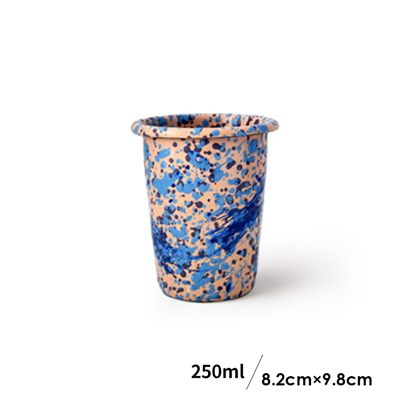 Splatter Pop Enamel Tumbler - Canyon Bloom image