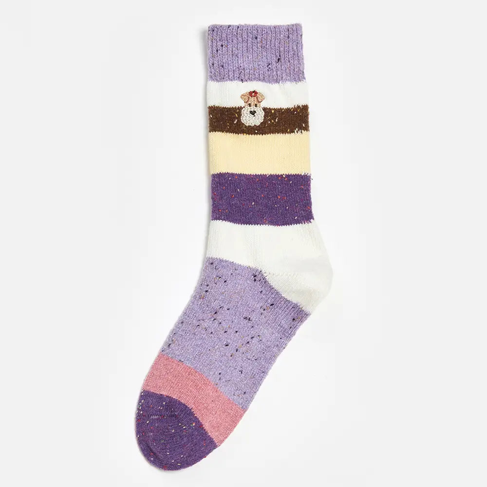 Popcorn Pup Cozy Socks - Purple image