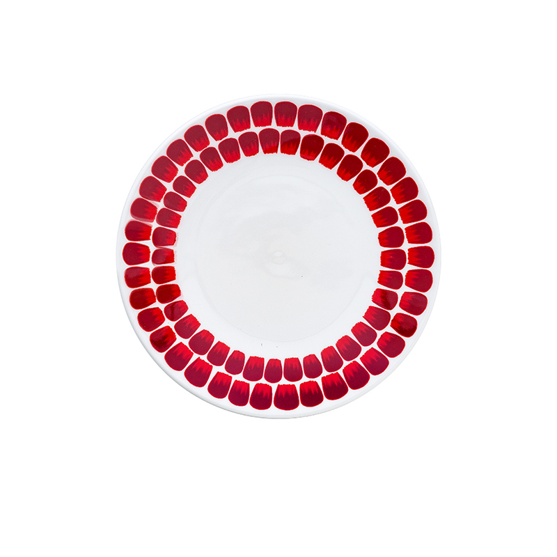 Crimson Petal Parade Ceramic Dinnerware - Berry Dancer Plate image