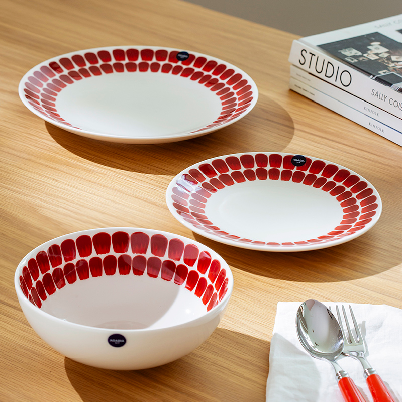 Crimson Petal Parade Ceramic Dinnerware image 3