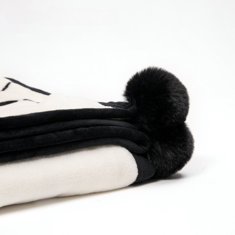 Panda Tai Chi Fleece Blanket image 2