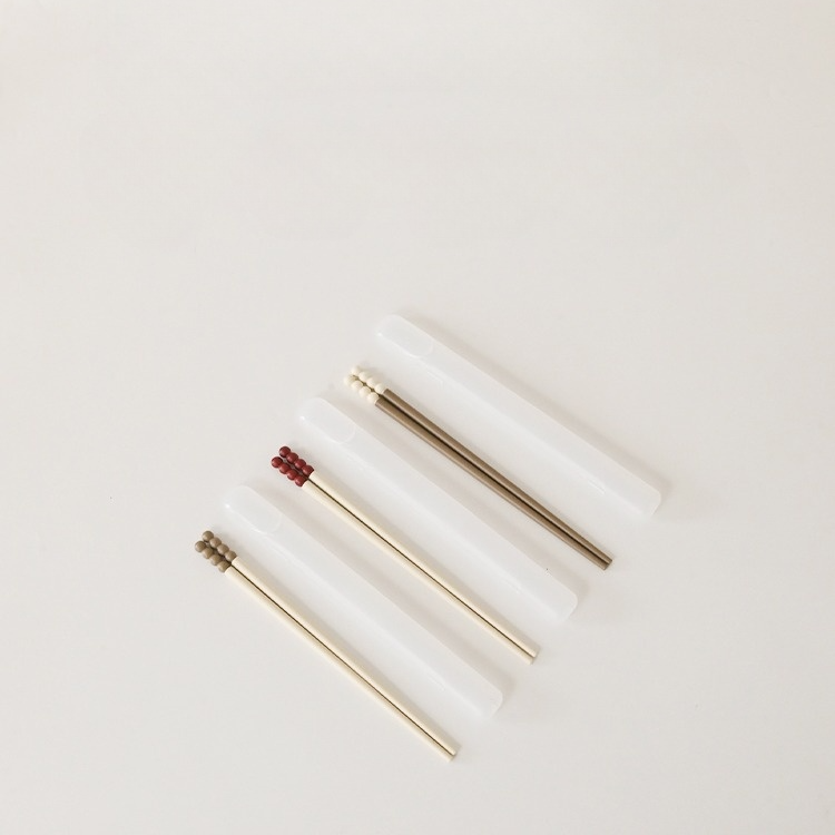 Bean Dot Chopstick Trio Set - Warm Picnic image