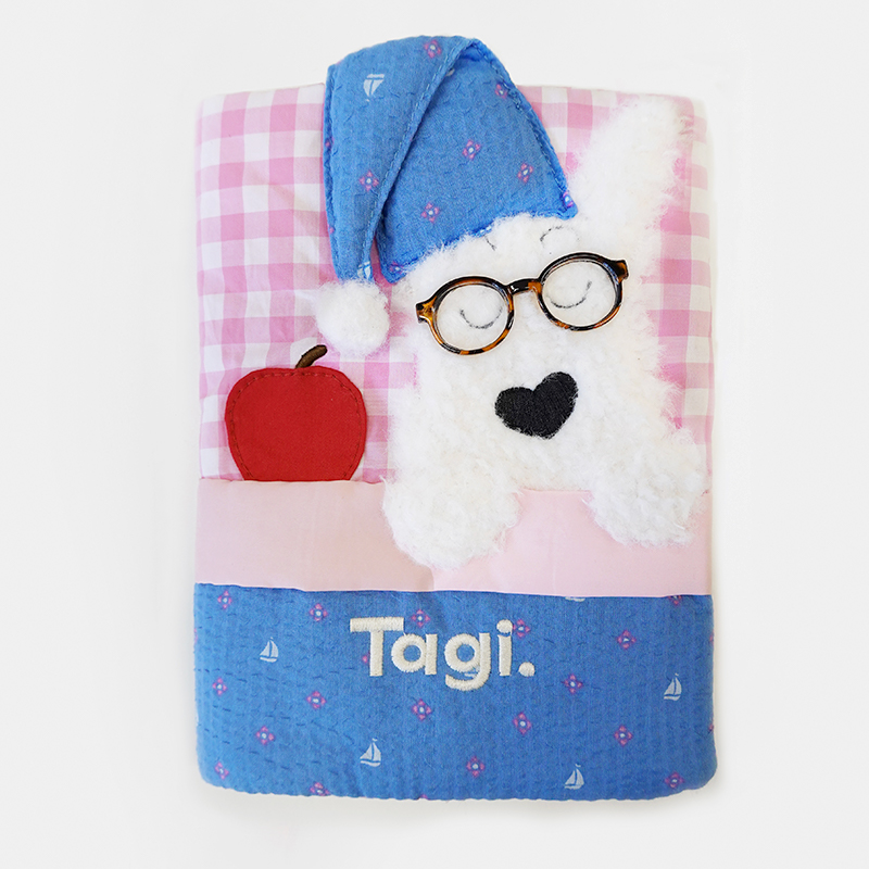 Sleepy Pup Notebook - Blue Napper image