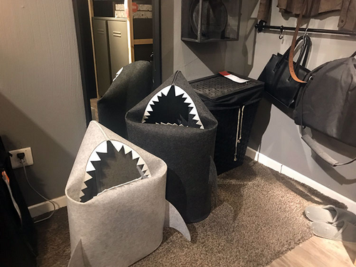 Chomp-Chomp Shark Laundry Basket image 1