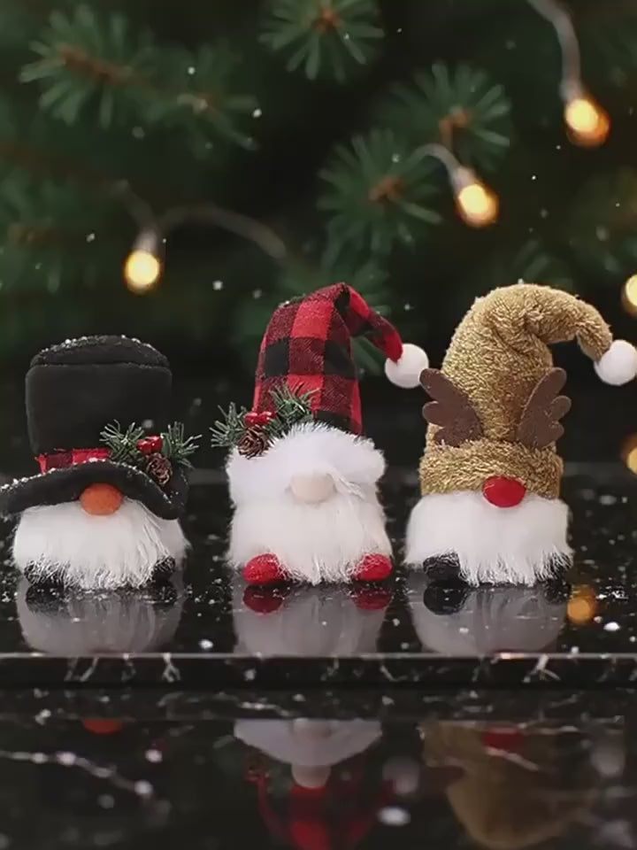 Aurora Glow Christmas Gnome Ornament